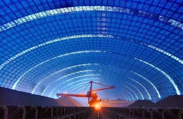 登封亿优钢构工程师为您解析原料场封闭技术的特点和类型
